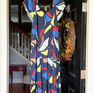 Isabel Maternity by Ingrid & Isabel Colorful Abstract Maxi Dress